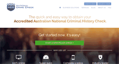 Desktop Screenshot of nationalcrimecheck.com.au